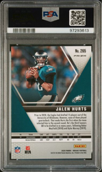 Graded 2020 Panini Mosaic Jalen Hurts #265 Reactive Orange Rookie RC Football Card PSA 10 Gem Mint (ONLINE ORDER ONLY)