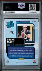 Graded 2024 Panini Donruss Drake Maye #16 Rated Rookies Retro Rookie RC Football Card PSA 10 Gem Mint (ONLINE ORDER ONLY)