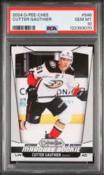 Graded 2024 Upper Deck O-Pee-Chee Cutter Gauthier #546 Rookie RC Hockey Card PSA 10 Gem Mint (ONLINE ORDER ONLY)