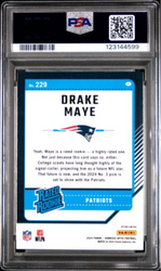 Graded 2024 Panini Donruss Optic Drake Maye #229 Purple Shock Rookie RC Football Card PSA 10 Gem Mint (ONLINE ORDER ONLY)