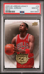 Graded 2009 Upper Deck Jordan Legacy Michael Jordan #19 Gold Basketball Card PSA 10 Gem Mint (ONLINE ORDER ONLY)