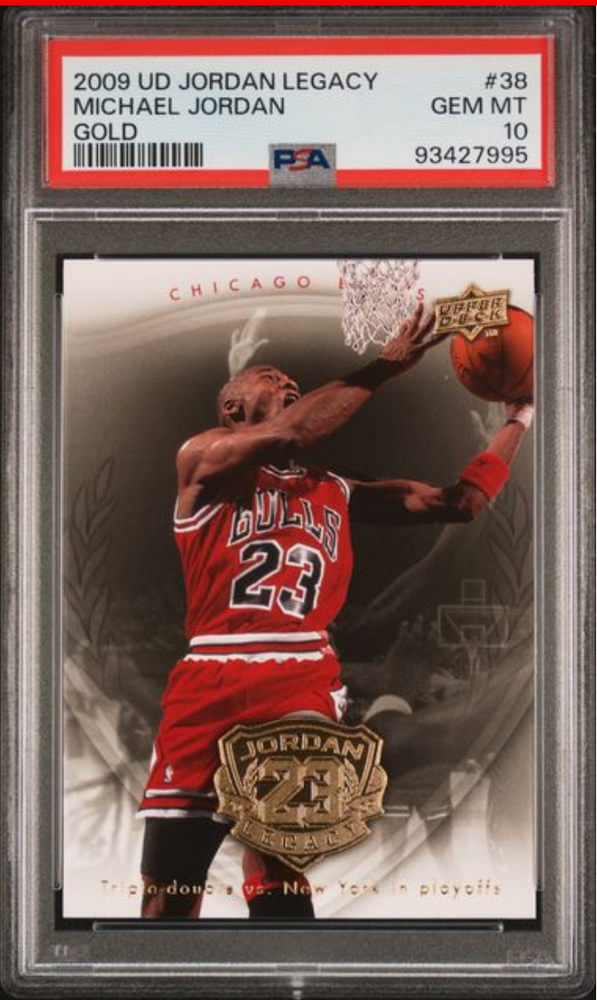Graded 2009 Upper Deck Jordan Legacy Michael Jordan #38 Gold Basketball Card PSA 10 Gem Mint (ONLINE ORDER ONLY)