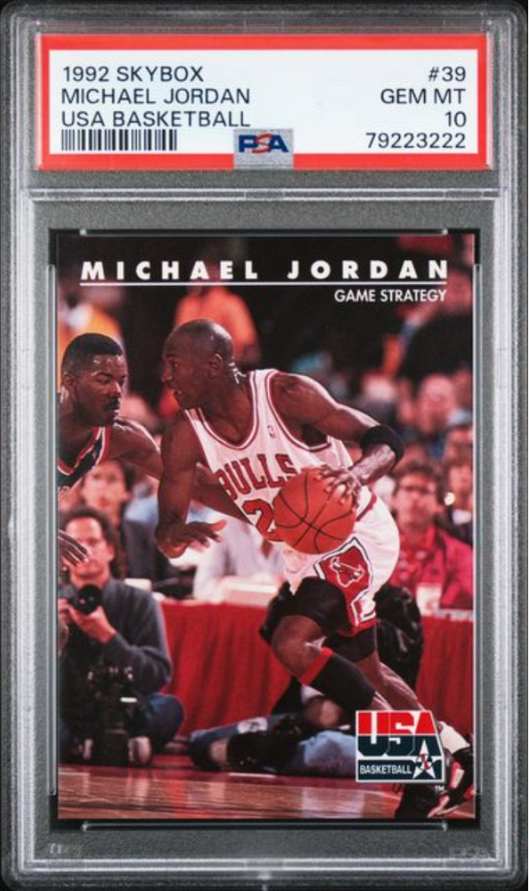 Graded 1992 Skybox Michael Jordan #39 USA Basketball Card PSA 10 Gem Mint (ONLINE ORDER ONLY)