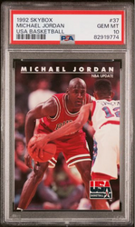 Graded 1992 Skybox Michael Jordan #37 USA Basketball Card PSA 10 Gem Mint (ONLINE ORDER ONLY)