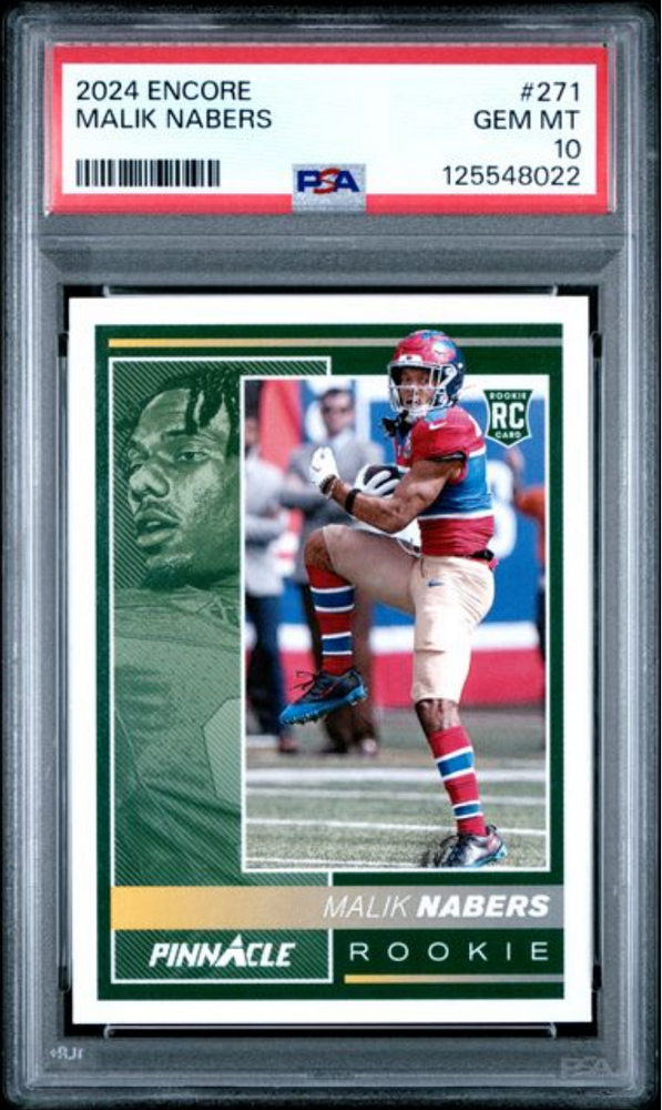 Graded 2024 Panini Encore Malik Nabers #271 Rookie RC Football Card PSA 10 Gem Mint (ONLINE ORDER ONLY)