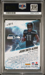 Graded 2023 Panini Absolute Jaxon Smith-Njigba #BST9 By Storm Rookie RC Football Card PSA 10 Gem Mint (ONLINE ORDER ONLY)