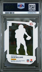 Graded 2024 Panini Clearly Donruss Caleb Williams #1 Clearly The Rookies Rookie RC Football Card PSA 10 Gem Mint (ONLINE ORDER ONLY)