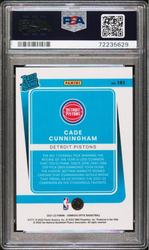 Graded 2021 Panini Donruss Optic Cade Cunningham #161 Rookie RC Basketball Card PSA 10 Gem Mint (ONLINE ORDER ONLY)