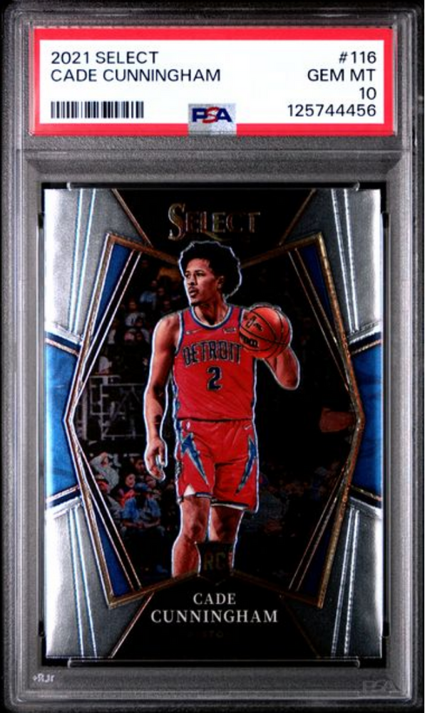 Graded 2021 Panini Select Cade Cunningham #116 Rookie RC Basketball Card PSA 10 Gem Mint (ONLINE ORDER ONLY)
