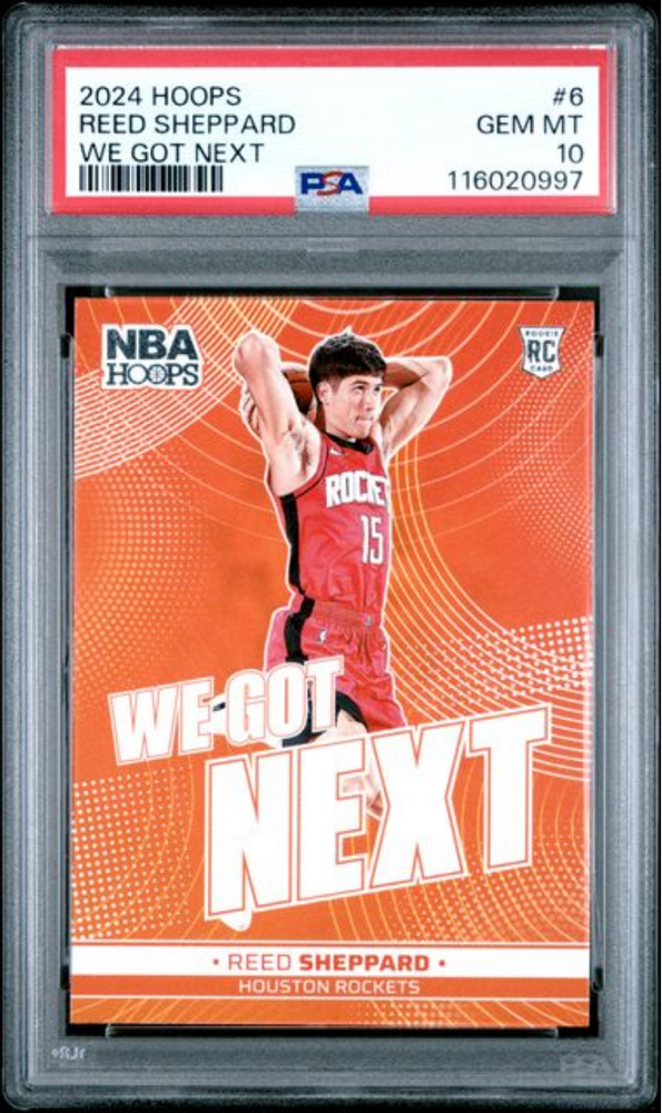 Graded 2024 Panini Hoops Reed Sheppard #6 We Got Next Rookie RC Basketball Card PSA 10 Gem Mint (ONLINE ORDER ONLY)