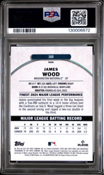 Graded 2025 Topps Finest James Wood #300 Rookie RC Baseball Card PSA 10 Gem Mint (ONLINE ORDER ONLY)