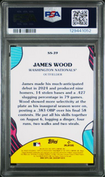 Graded 2025 Topps James Wood #SS39 Summer Superstars Rookie RC Baseball Card PSA 10 Gem Mint (ONLINE ORDER ONLY)