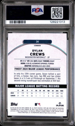 Graded 2025 Topps Finest Dylan Crews #34 Checkerboard Refractor Rookie RC Baseball Card PSA 10 Gem Mint (ONLINE ORDER ONLY)