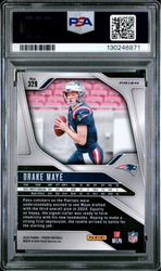 Graded 2024 Panini Prizm Drake Maye #329 Neon Green Pulsar Rookie RC Football Card PSA 9 Mint (ONLINE ORDER ONLY)