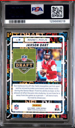 Graded 2025 Panini Score Jaxson Dart #18 NFL Draft Rookie RC Football Card PSA 9 Mint (ONLINE ORDER ONLY)