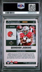 Graded 2025 Panini Luminance Quinshon Judkins #7 Dynamic Rookies Rookie RC Football Card PSA 10 Gem Mint (ONLINE ORDER ONLY)
