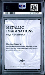 Graded 2025 Leaf Floyd Mayweather Jr #MI4 Metallic Imaginations Series 2 Gold /99 Boxing Card PSA 10 Gem Mint (ONLINE ORDER ONLY)