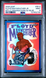 Graded 2025 Leaf Floyd Mayweather Jr #MI4 Metallic Imaginations Series 2 Blue /49 Boxing Card PSA 9 Mint (ONLINE ORDER ONLY)