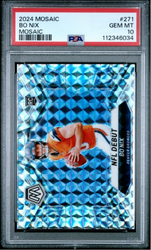 Graded 2024 Panini Mosaic Bo Nix #271 Mosaic Rookie RC Football Card PSA 10 Gem Mint (ONLINE ORDER ONLY)
