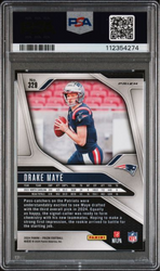 Graded 2024 Panini Prizm Drake Maye #329 Lazer Prizm Rookie RC Football Card PSA 10 Gem Mint (ONLINE ORDER ONLY)