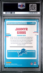Graded 2023 Panini Donruss Jahmyr Gibbs #331 Press Proof Blue Rookie RC Football Card PSA 10 Gem Mint (ONLINE ORDER ONLY)