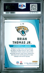 Graded 2024 Panini Donruss Optic Brian Thomas Jr #19 Rookie Primary Colors Rookie RC Football Card PSA 10 Gem Mint (ONLINE ORDER ONLY)