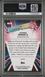 Graded 2024 Topps Chrome Jayden Daniels #FS2 Future Stars Refractor Rookie RC Football Card PSA 10 Gem Mint (ONLINE ORDER ONLY)
