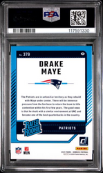 Graded 2024 Panini Donruss Drake Maye #379 Press Proof Blue Rookie RC Football Card PSA 9 Mint (ONLINE ORDER ONLY)