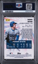 Graded 2025 Topps Chrome Shohei Ohtani #PP25 Power Players Baseball Card PSA 10 Gem Mint (ONLINE ORDER ONLY)