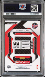 Graded 2024 Panini Prizm Monopoly WNBA Caitlin Clark #27 Insert Rookie RC Basketball Card PSA 10 Gem Mint (ONLINE ORDER ONLY)