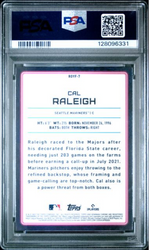 Graded 2022 Topps Bowman Mega Box Cal Raleigh #7 Chrome ROY Favorites Rookie RC Baseball Card PSA 10 Gem Mint (ONLINE ORDER ONLY)