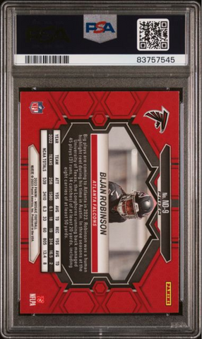 Graded 2023 Panini Mosaic Bijan Robinson #ND9 Silver Rookie RC Football Card PSA 10 Gem Mint (ONLINE ORDER ONLY)