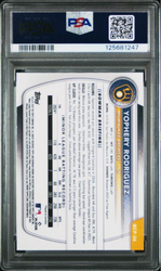 Graded 2025 Topps Bowman Sapphire Yophery Rodriguez #BCP36 Chrome Prospects Rookie RC Baseball Card PSA 10 Gem Mint (ONLINE ORDER ONLY)