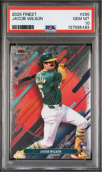 Graded 2025 Topps Finest Jacob Wilson #295 Rookie RC Baseball Card PSA 10 Gem Mint (ONLINE ORDER ONLY)