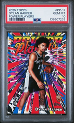 Graded 2025 Topps Dylan Harper #PP17 Power Players Rookie RC Basketball Card PSA 10 Gem Mint (ONLINE ORDER ONLY)