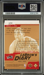 Graded 2003 Upper Deck LeBron James #LJ14 LeBron's Diary Rookie RC Basketball Card PSA 10 Gem Mint (ONLINE ORDER ONLY)