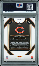 Graded 2024 Panini Select Caleb Williams #216 Green & Yellow Shock Rookie RC Football Card PSA 10 Gem Mint (ONLINE ORDER ONLY)