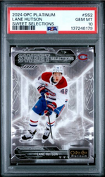 Graded 2024 O-Pee-Chee Platinum Lane Hutson #SS2 Sweet Selections Rookie RC Hockey Card PSA 10 Gem Mint (ONLINE ORDER ONLY)