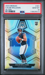 Graded 2024 Panini Mosaic Caleb Williams #301 Silver Rookie RC Football Card PSA 10 Gem Mint (ONLINE ORDER ONLY)