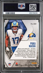 Graded 2023 Panini Phoenix Puka Nacua #200 Rookie RC Football Card PSA 10 Gem Mint (ONLINE ORDER ONLY)