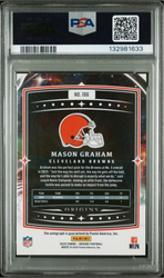 Graded 2025 Panini Origins Mason Graham #106 Signature /99 Rookie RC Football Card PSA 10 Gem Mint (ONLINE ORDER ONLY)