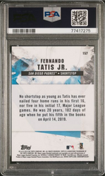 Graded 2019 Topps Fire Fernando Tatis Jr. #157 Flame Rookie RC Baseball Card PSA 10 Gem Mint (ONLINE ORDER ONLY)
