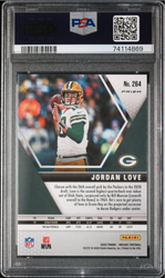 Graded 2020 Panini Mosaic Jordan Love #264 Green Mosaic Rookie RC Football Card PSA 10 Gem Mint (ONLINE ORDER ONLY)