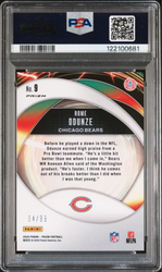 Graded 2024 Panini Prizm Rome Odunze #9 Portals Blue Ice /99 Rookie RC Football Card PSA 10 Gem Mint (ONLINE ORDER ONLY)