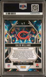 Graded 2024 Panini Prizm Caleb Williams #1 Prizmatic Green Wave Rookie RC Football Card PSA 10 Gem Mint (ONLINE ORDER ONLY)