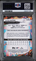 Graded 2024 Topps Finest Shohei Ohtani #100 Baseball Card PSA 10 Gem Mint (ONLINE ORDER ONLY)