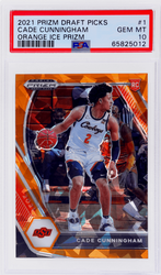 Graded 2021 Panini Prizm Draft Picks Cade Cunningham #1 Orange Ice Prizm Rookie RC Basketball Card PSA 10 Gem Mint (ONLINE ORDER ONLY)