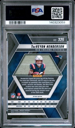 Graded 2025 Panini Mosaic TreVeyon Henderson #325 Red Camo Rookie RC Football Card PSA 10 Gem Mint (ONLINE ORDER ONLY)