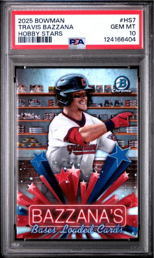 Graded 2025 Topps Bowman Travis Bazzana #HS7 Hobby Stars Rookie RC Baseball Card PSA 10 Gem Mint (ONLINE ORDER ONLY)