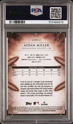 Graded 2024 Topps Bowman Aidan Miller #GOTD24 Gladiators of the Diamond Rookie RC Baseball Card PSA 10 Gem Mint (ONLINE ORDER ONLY)